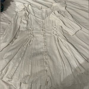White Free People mini dress